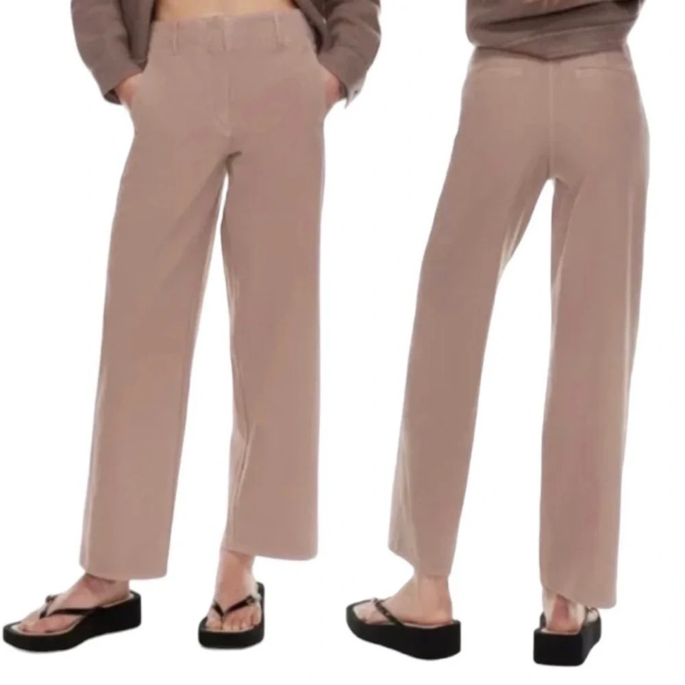 Aritzia Wilfred Free Ascendant High Waisted Pant Taupe